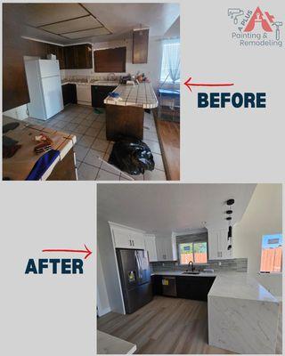 Kitchen remodel and painting job :)
