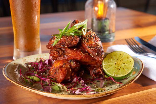 Gogujang Wings at Waves Craft Bar Kitchen, Cocoa Beach, Florida