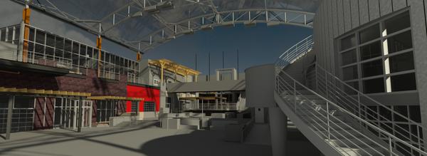 3D Revit BIM of KC Live developed from a Laser Scan / LiDAR point cloud