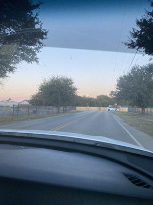 On our way to dollar general we saw full moon last night mist beautiful sight ever Alhumdhulillah