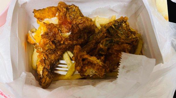 That orange is NOT cheese it's lard or old oil