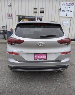 After hours drop off location around right of building