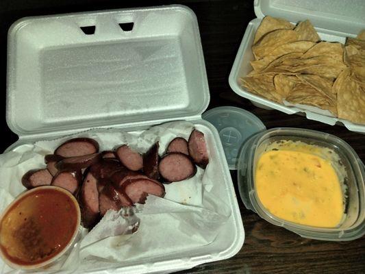 Queso heated in my container.