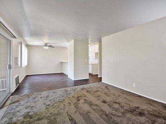 Spacious Living Room and Dining Area
