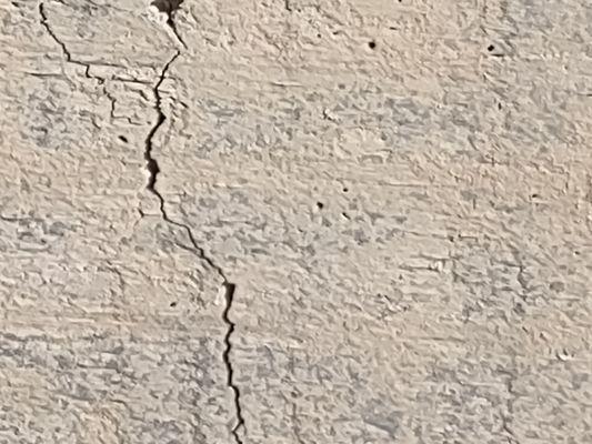 Crack in foundation on the corner