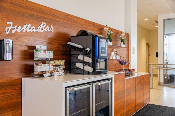 Help yourself! Welcome to our refreshment center.