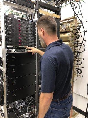Nick servicing a tower site