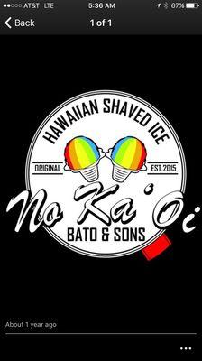 No Ka 'Oi Hawaiin shaved Ice