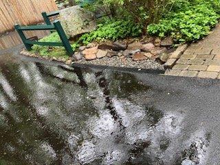 Flowing into new drain