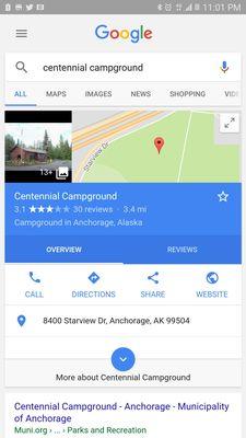 Centennial Campground