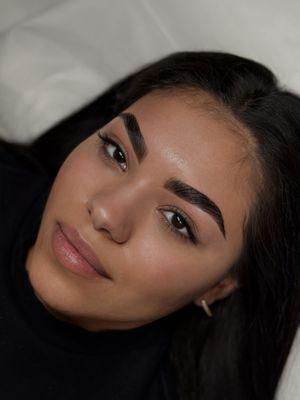 Brow lamination wax and tint