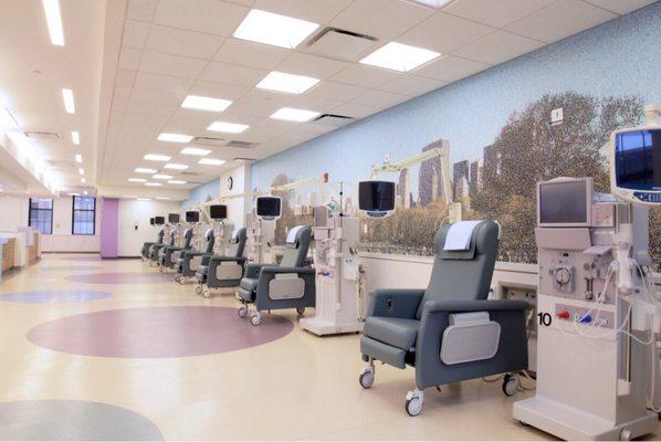 Introducing Park Ave Dialyses at Northern Manhattan rehabilitation and nursing center. 24 stations.