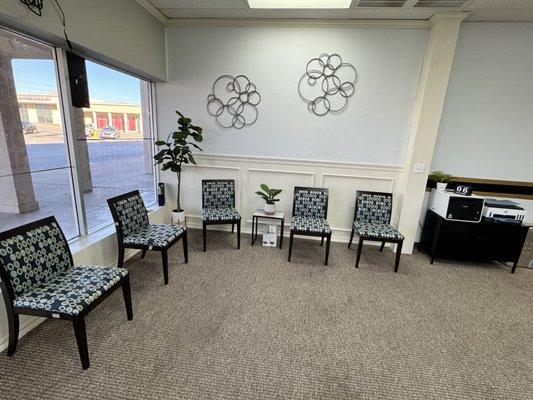 Our wait time is seldom longer than 15 minutes.