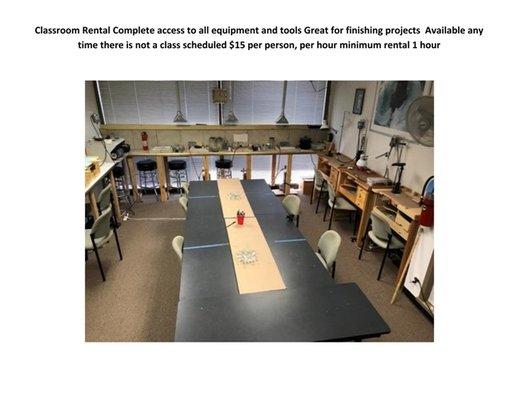 Our class room available for Rent.