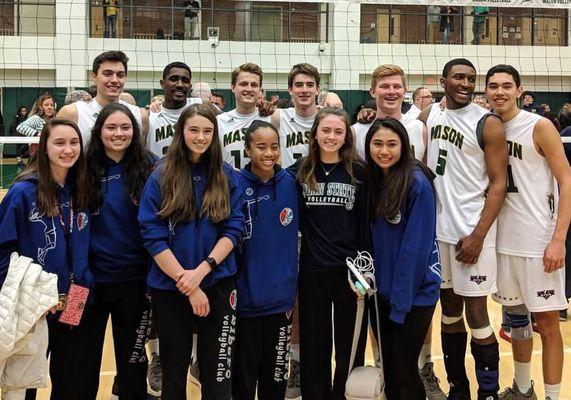 Supporting George Mason volleyball team
