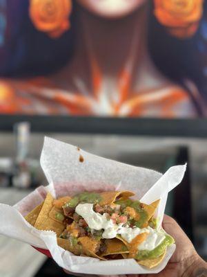 Made my own chips and salsa while I waited for my order. Most restaurants today want to charge you for EVERYTHING, but not here