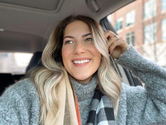 After brow sculpt henna