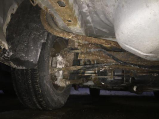 Got my car inspected here. They put a sticker on it. It broke down yesterday, fuel lines all rotted off. Fuel line leaking too.