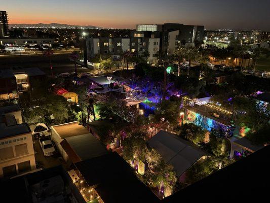 Rooftop view of the Pemberton