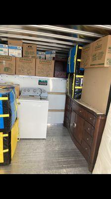 Load and unload washer dryer dressers