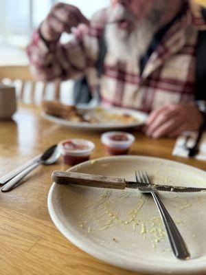 Clean plate on this food! Delivered, filling and worth while