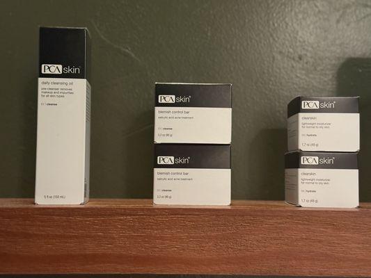 We love PCA skin for acne