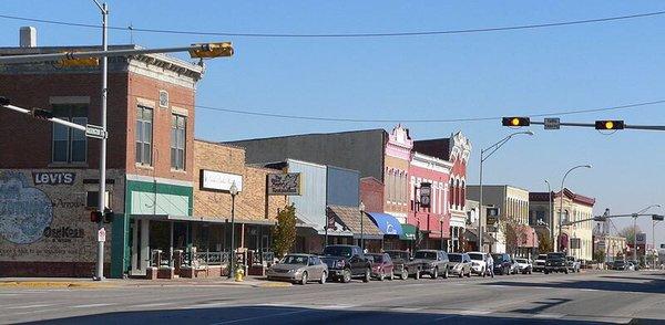 Blair, Nebraska. Population 7990. Just a country mile north of Omaha. (...30 minutes)