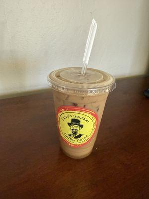 Medium iced caramel house