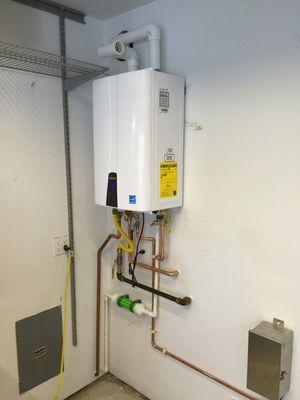 Navien Tank Less Water Heater.