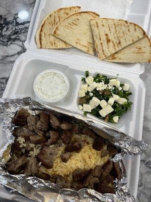 Lamb gyro platter