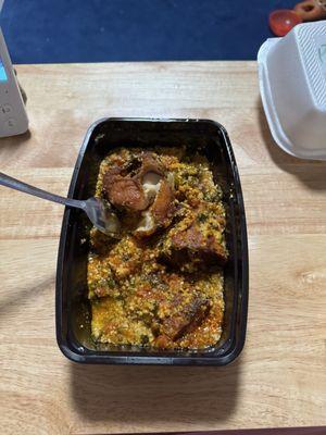 1. Egusi Soup with fish