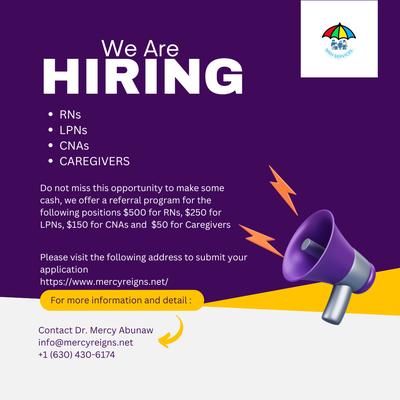 Mercy Reigns Home Care Services