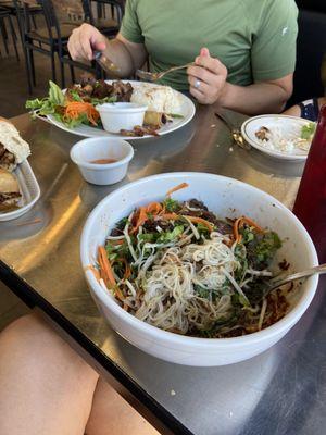 Bun (N1), C1 plate and Bahn Mi. All delicious!