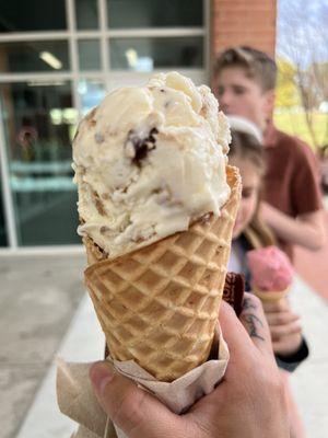 Tiger oatmeal cookie with raisins