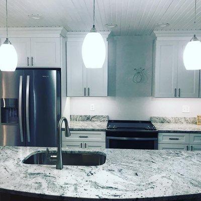 Custom kitchen designed by Ryan's Plumbing and Heating!