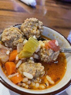 Made from scratch albondigas soup. YUM!