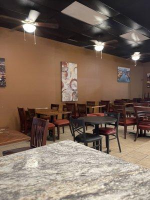 Our dining room, quaint 50 seat dining area.