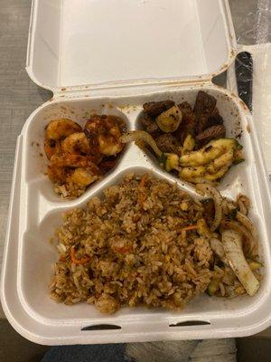 Shrimp & Streak entree