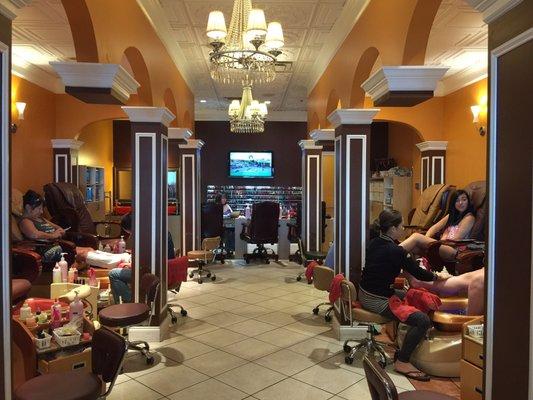 Pedicure area