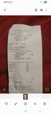 December 31st receipt