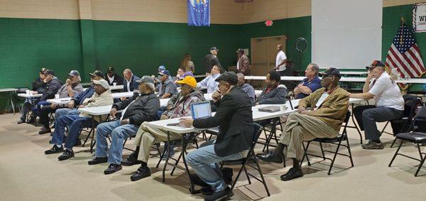 Veterans at Breakfast, usually the last Thursday of the month, 830 to 0930.