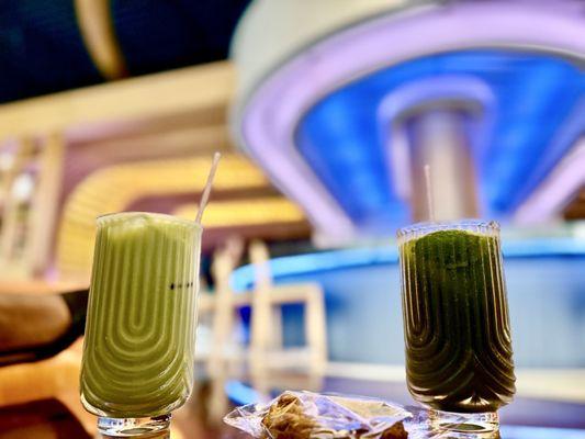 Matcha latte and Matcha tonic-neither were on the menu, but when we asked about Matcha, they made them for us. Both  were delicious