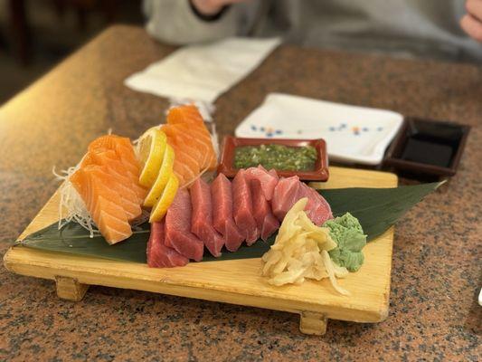 Toro, salmon sashimi
