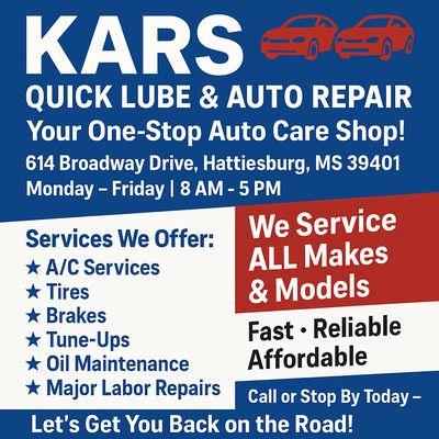 Kars Quick Lube & Auto Repair