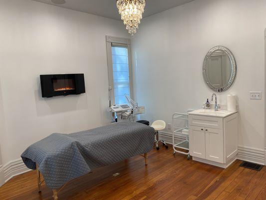 Facials, massage, waxing, reiki are offered in our Spa room