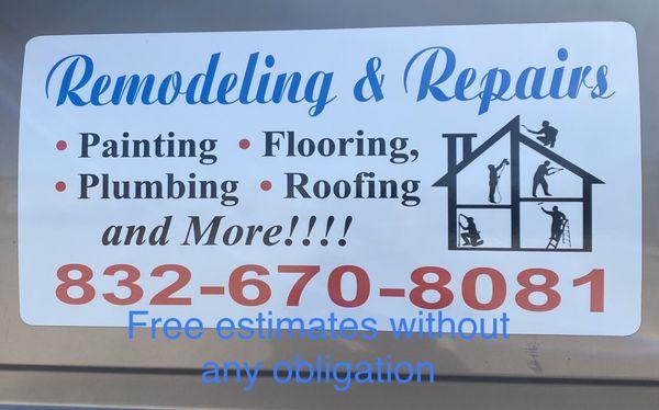 Remodeling and Repairs EJS