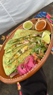 Vegetable quesadilla