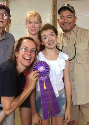With my daughter in 4-H