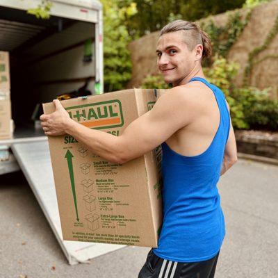 Moving Van team member on the job!