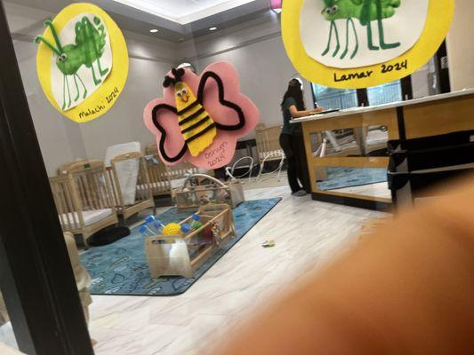 Room is best and clean. Very happy to see teachers take care of their students and rooms.